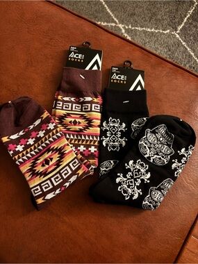 Ace USA -Men's Two-Pack Crew Socks
